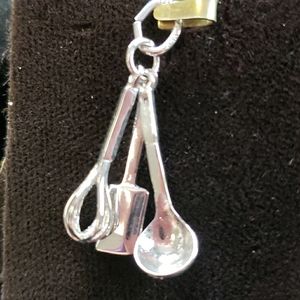 Sterling silver Kitchen Utensils charm
